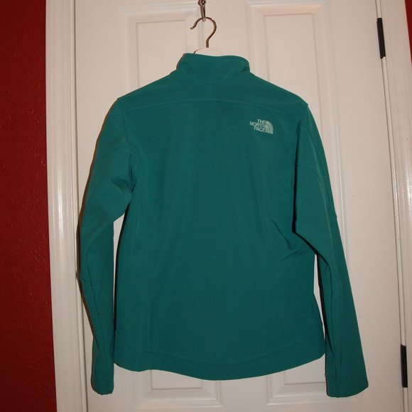 NORTH FACE  Green Zip-Up Soft Shell Jacket sz M - Picture 3 of 7